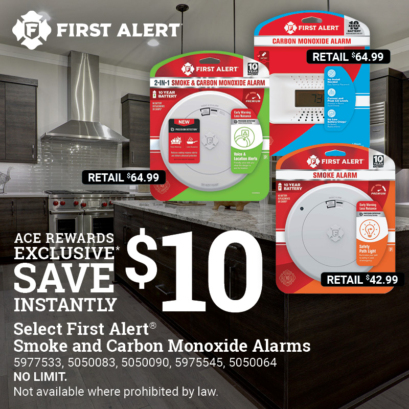 Save $10 Instantly on Select First Alert® Alarms