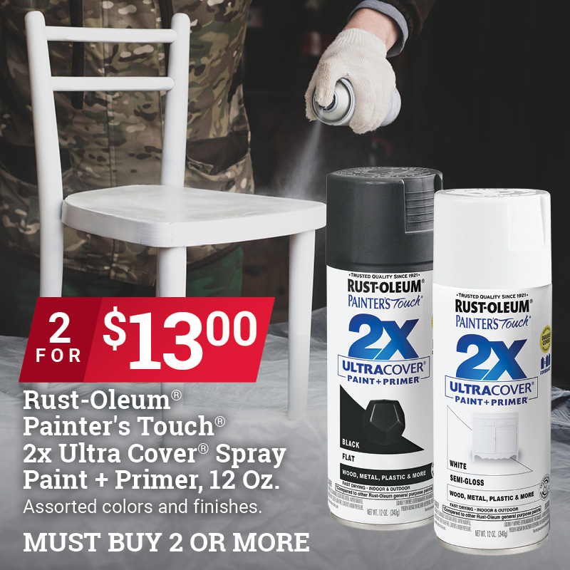 2/$13 Select 12 Oz. Rust-Oleum® Products